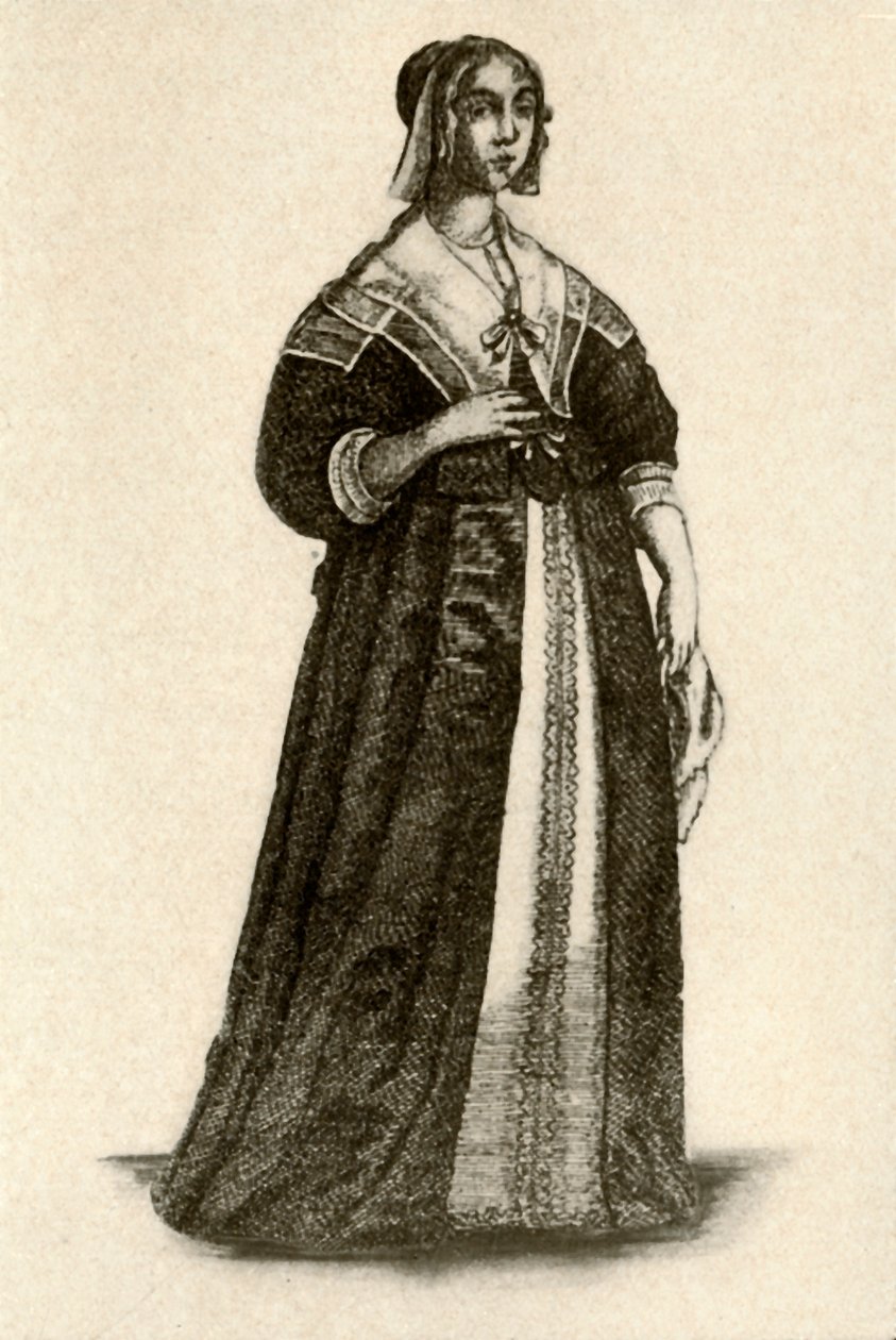 Ev elbisesi içinde bir İngiliz bayan, 1640, 1937. by Unbekannt