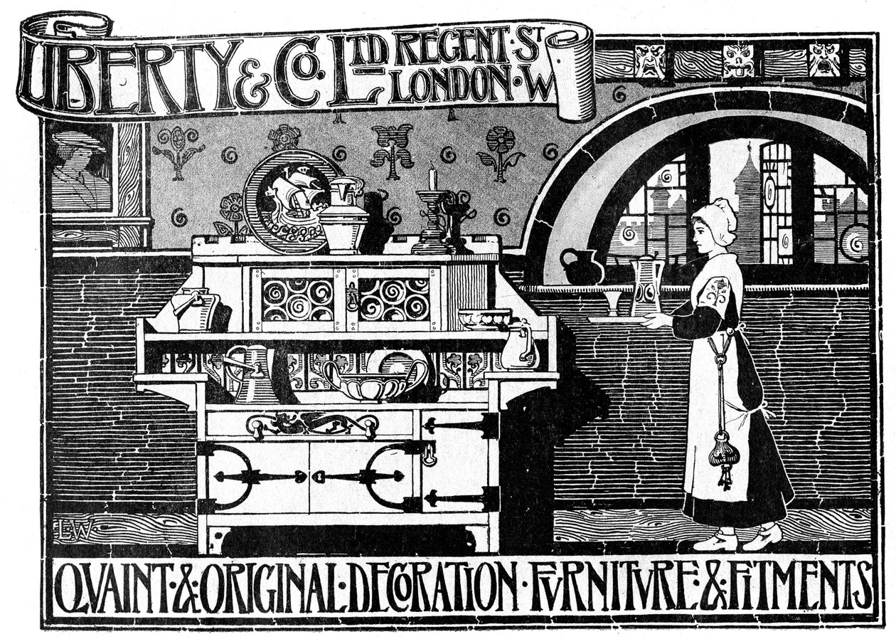 Liberty and Co Ltd için bir reklam, 1898 by Unbekannt