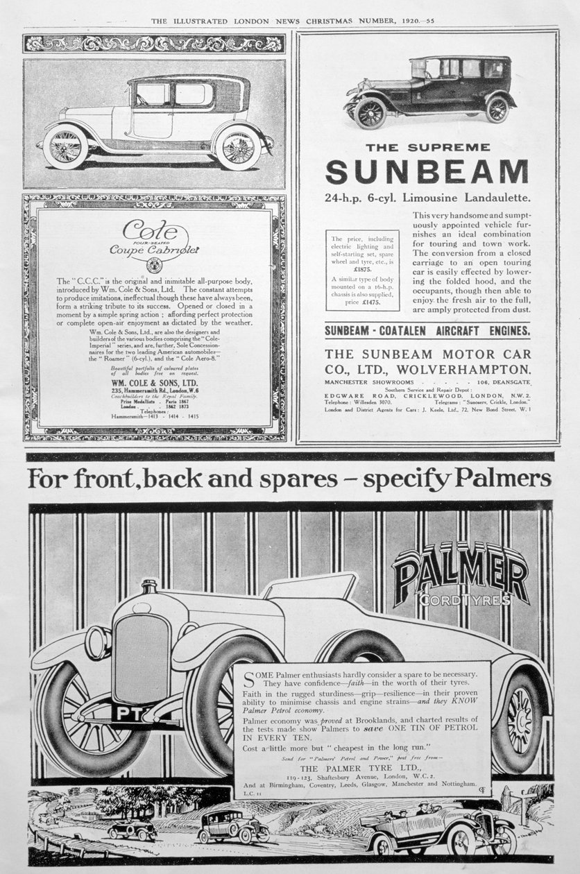 Illustrated London News gazetesinde bir reklam sayfası, Noel, 1920 by Unbekannt