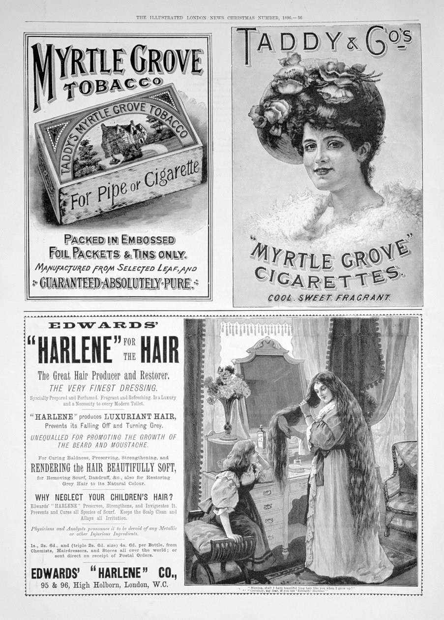 Illustrated London News gazetesinde bir reklam sayfası, Noel numarası, 1896 by Unbekannt