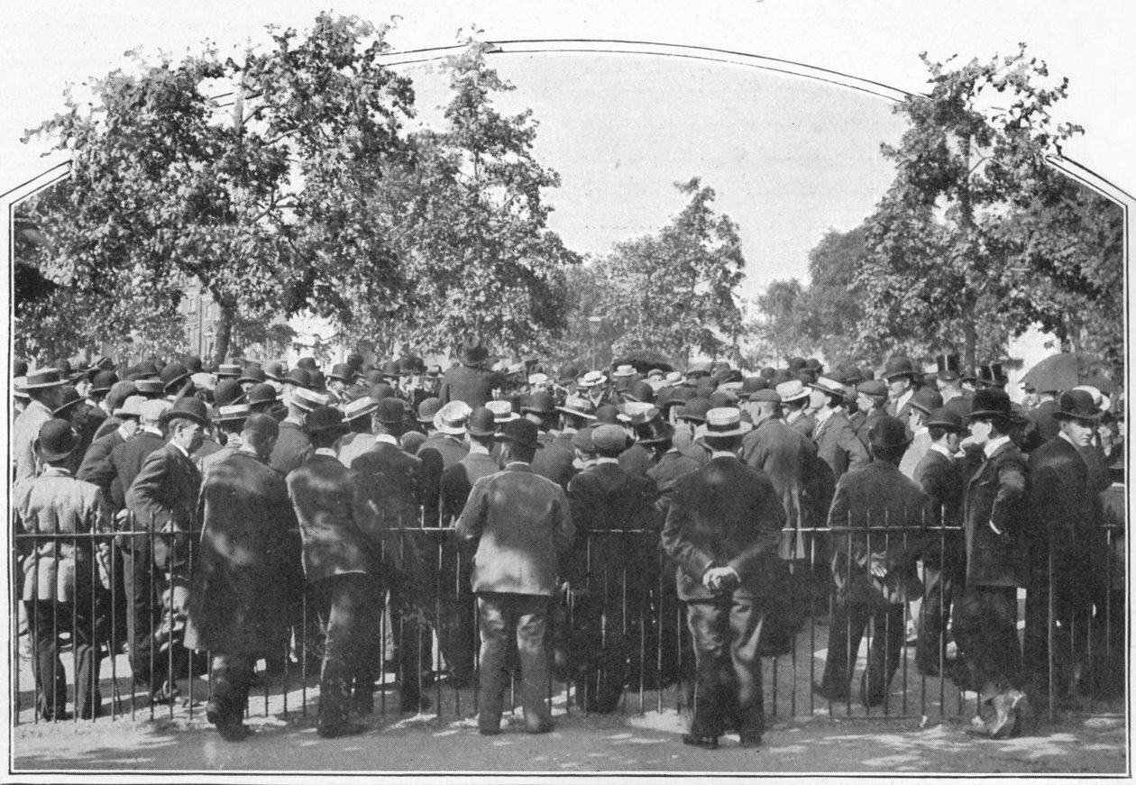 Açık havada bir konferans, Hyde Park, Londra, c1900 1901 by Unbekannt