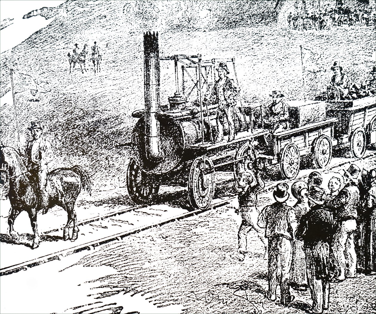 George Stephenson tarafından yaptığım bir motor Lokomotifi by Unbekannt