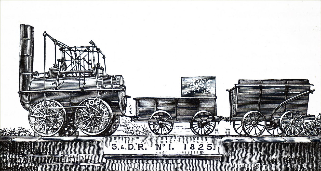 George Stephenson tarafından yaptığım bir motor Lokomotifi by Unbekannt
