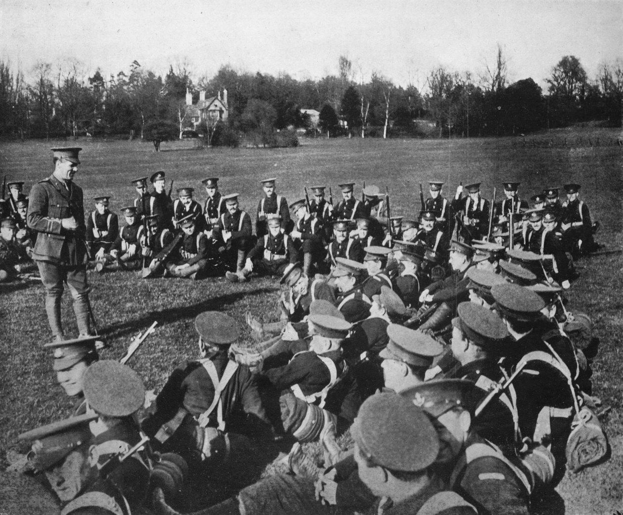 Parklarda bir açık hava dersi, Oxford, 1915 by Unbekannt