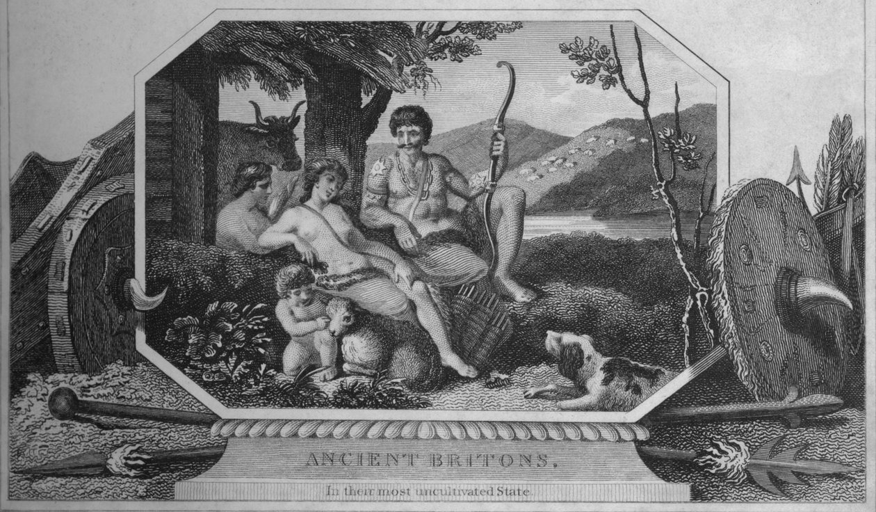 Eski Britanyalılar, en kültürsüz hallerinde, 1838 by Unbekannt