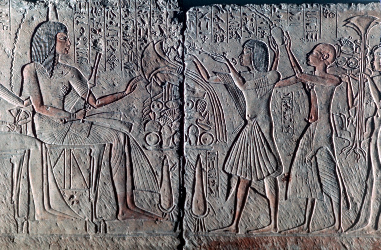 Antik Mısır kabartması, MÖ 1300 by Unbekannt
