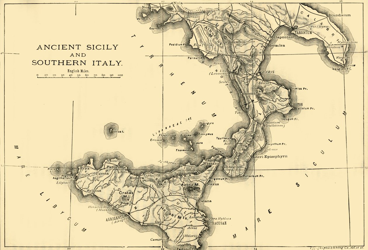 Antik Sicilya ve Güney İtalya, 1890. by Unbekannt