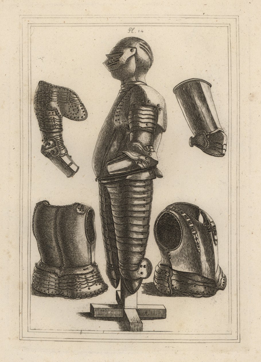 John de Courcy, Ulster Kontu 1 için eski parlak zırh ve Duke of Monmouth 2