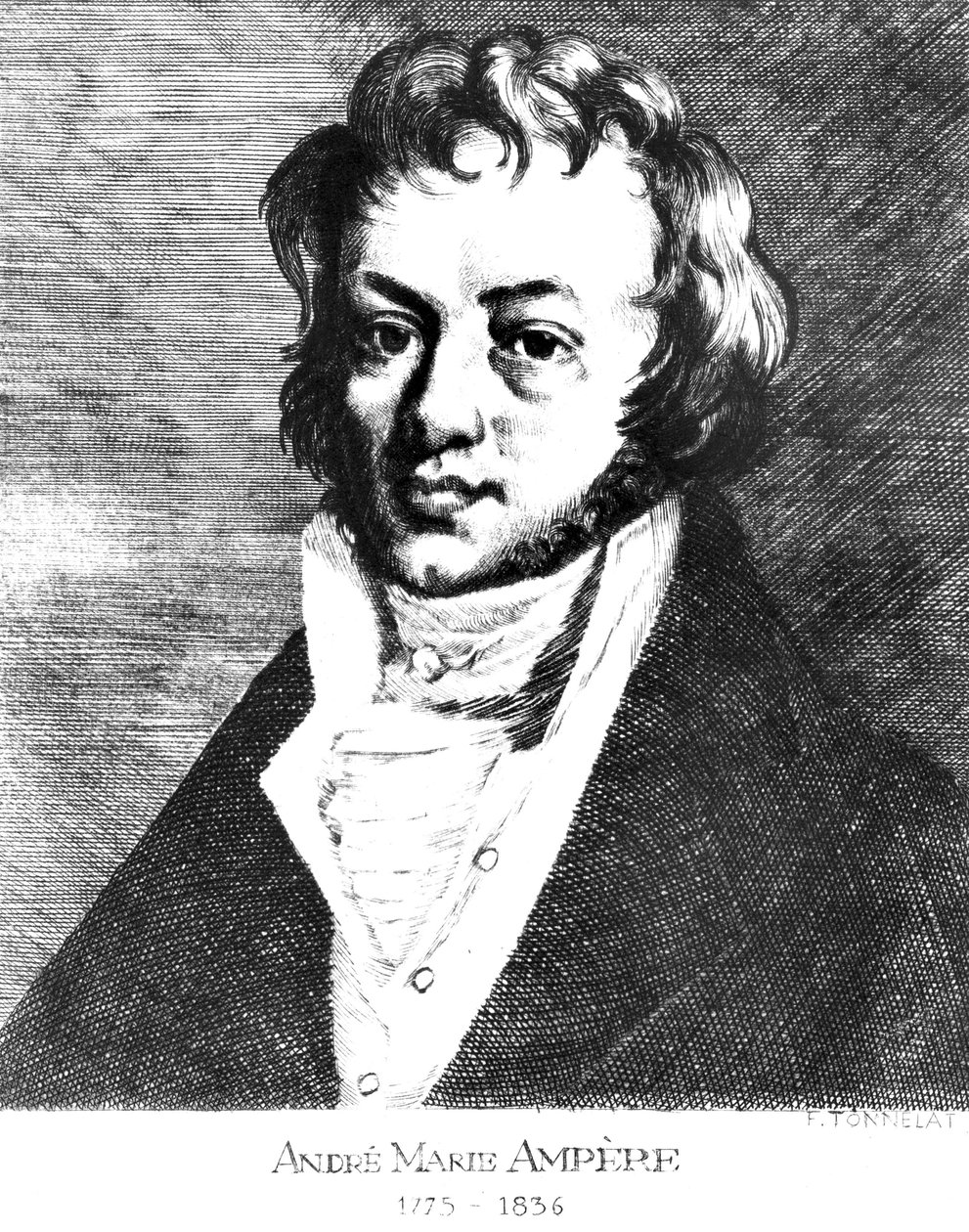Andre-Marie Ampere, Fransız fizikçi ve matematikçi, c 1810 by Unbekannt