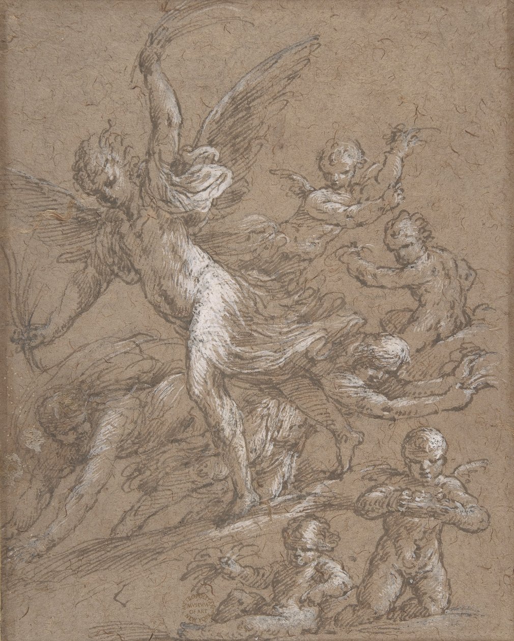 Melekler ve Putti, 17. yüzyıl. by Unbekannt