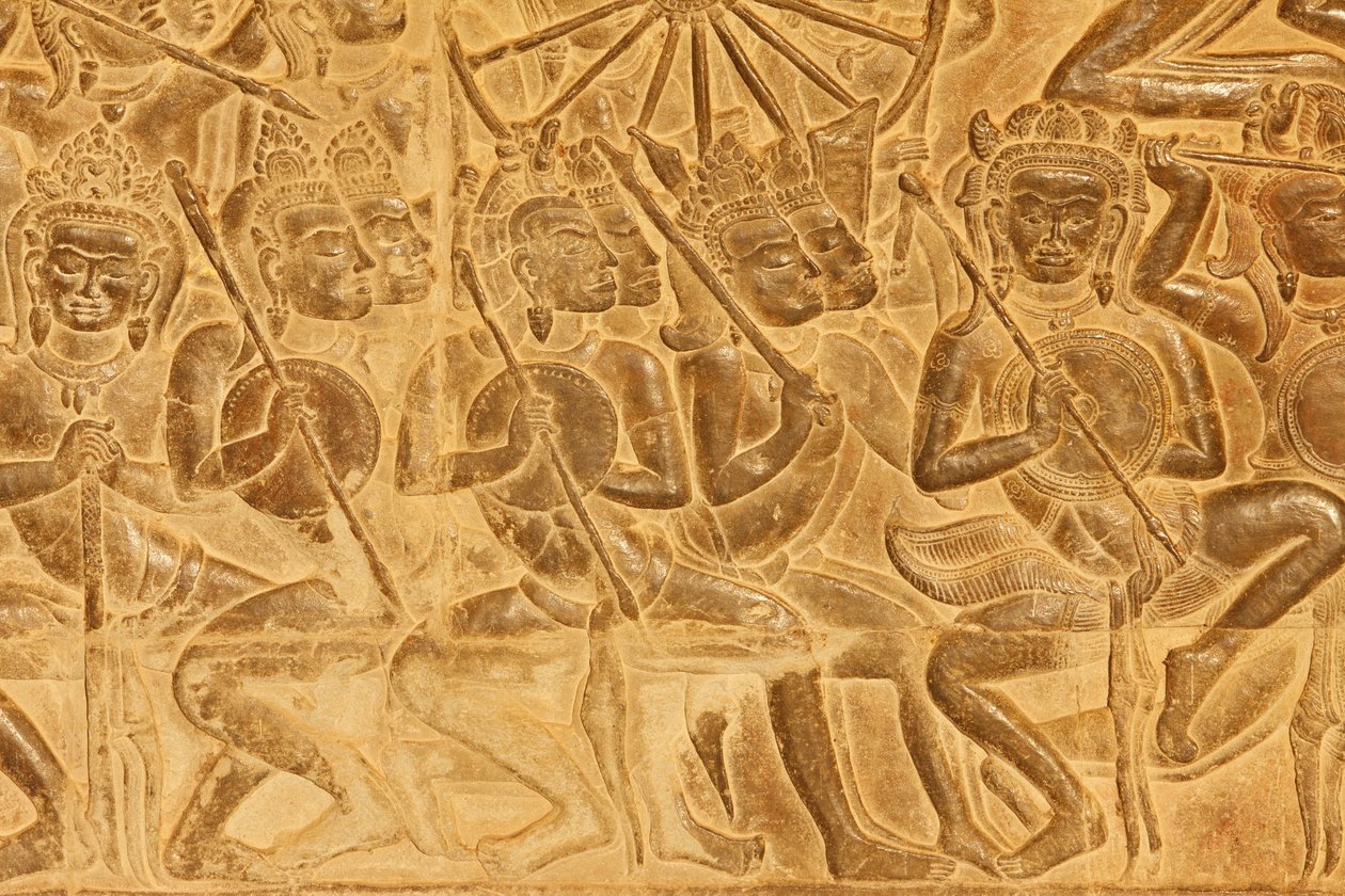 Angkor Wat Kurukshetra Savaşı, Siem Reap, Kamboçya