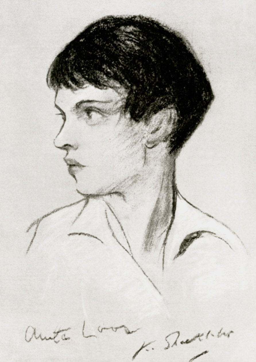 Anita Loos 1888-1981, Amerikalı senarist, oyun yazarı ve yazar, 20. yüzyılın başlarında by Unbekannt
