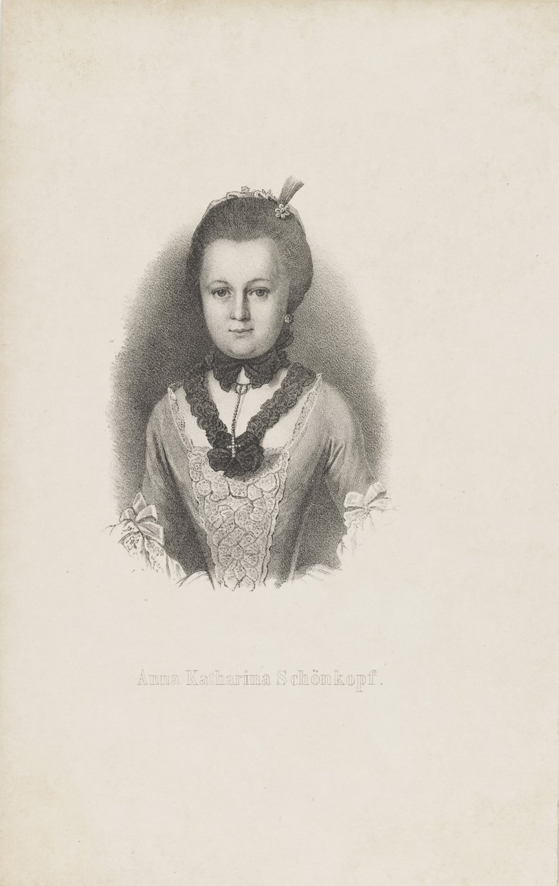 Anna Katharina Käthchen Schönkopf 1746-1810, 1820 civarı. by Unbekannt