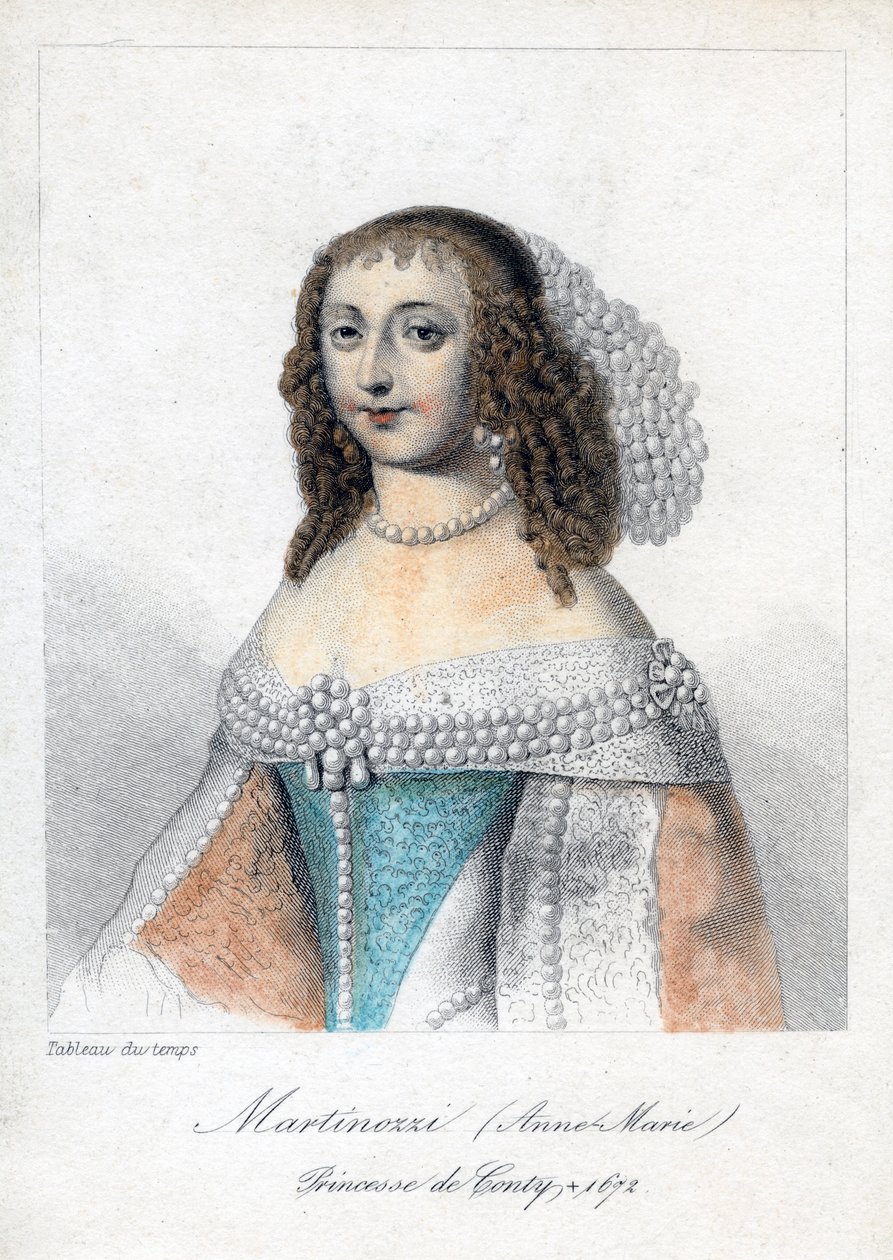 Anne Marie Martinozzi, 17. yüzyıl İtalyan asıllı Fransız aristokrat by Unbekannt