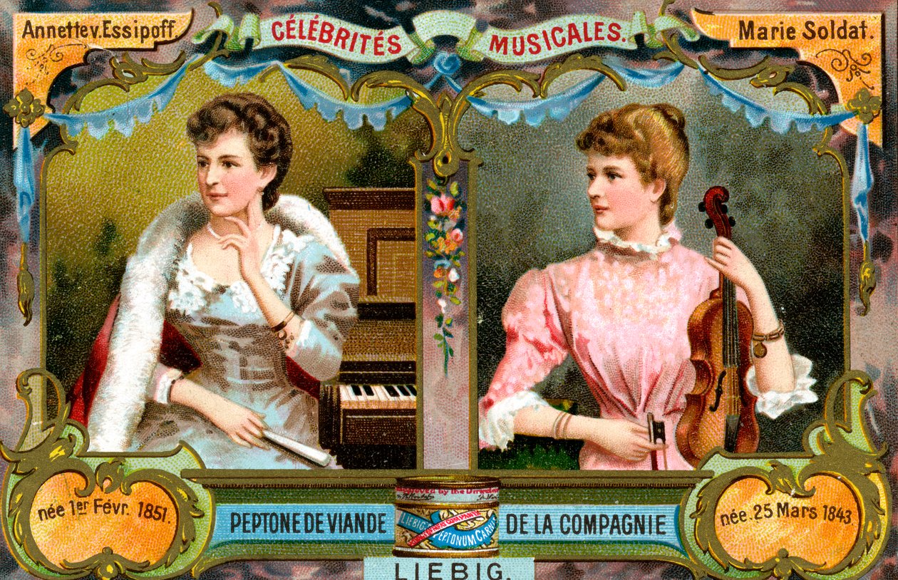 Annette von Essipoff ve Marie soldat, c1900 by Unbekannt
