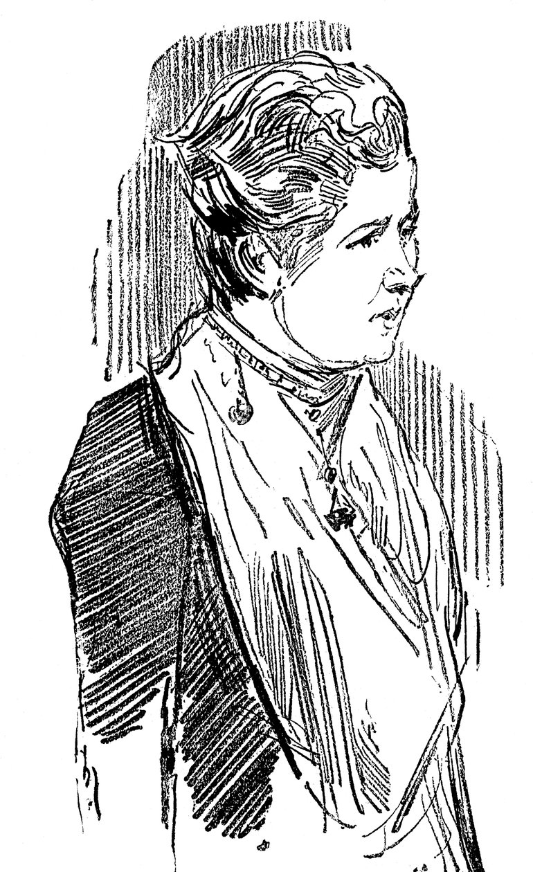 Annie Besant nee Wood 1847-1933, İngiliz sosyalist ve teosofist, 1890 by Unbekannt