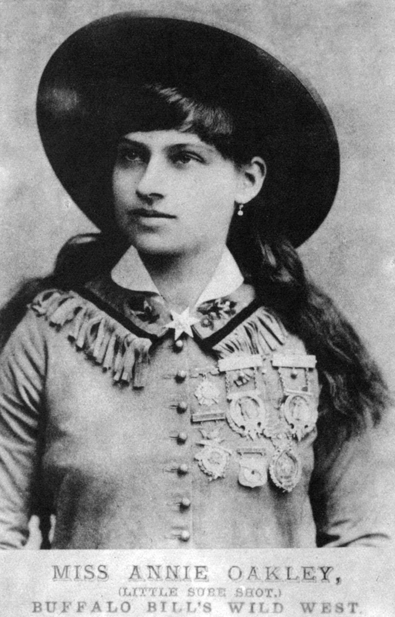 Annie Oakley, Amerikan sergi keskin nişancı, 19. yüzyılın sonlarında 1954 by Unbekannt