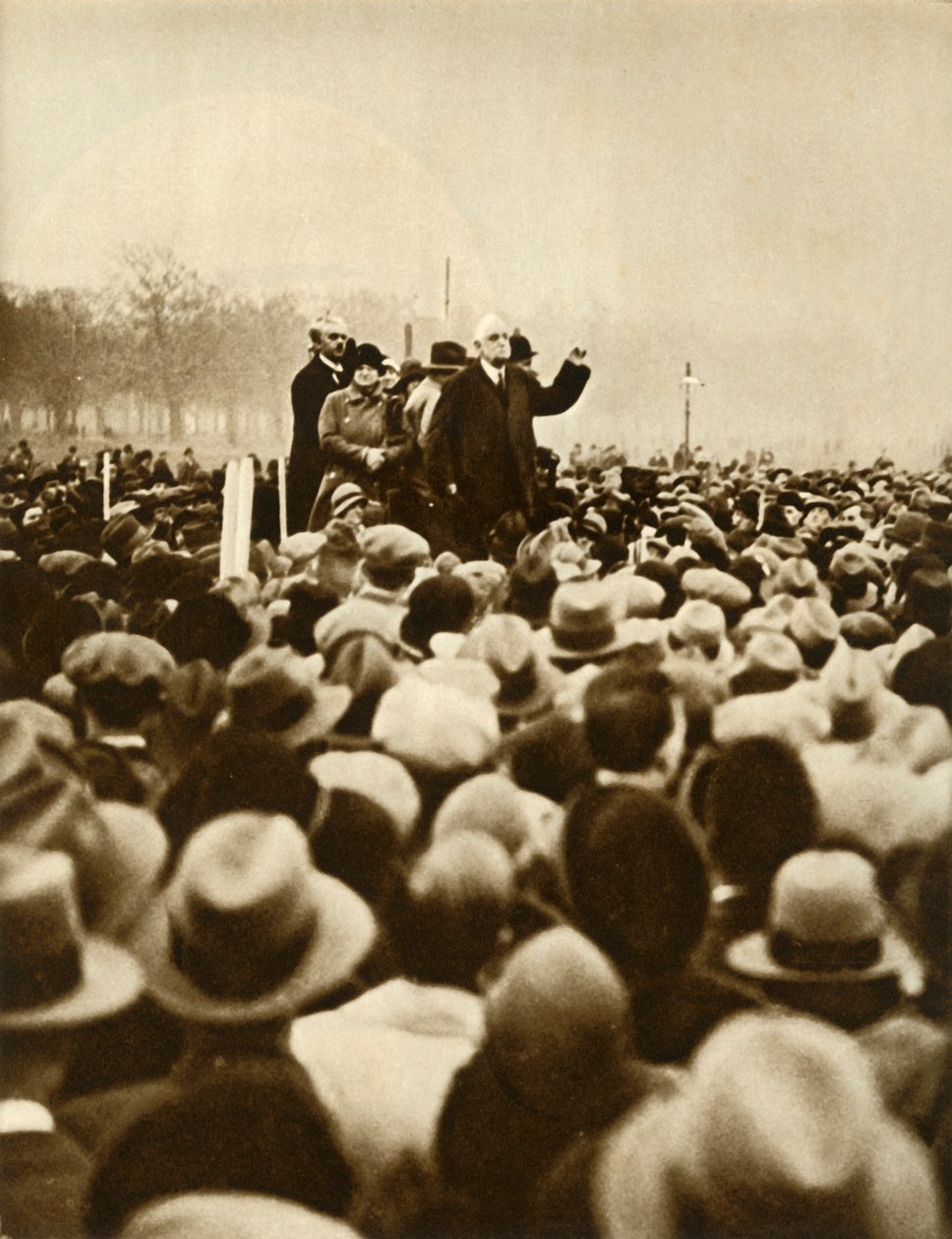 Hükümet karşıtı gösteri, Hyde Park, Londra, 6 Şubat 1933, 1935.i by Unbekannt