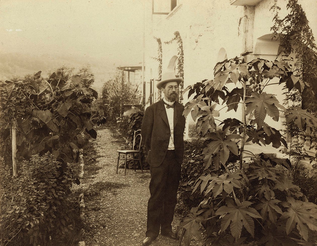 Anton Chekhov, Rus yazar, Yalta, Kırım, Rusya, c1900 by Unbekannt