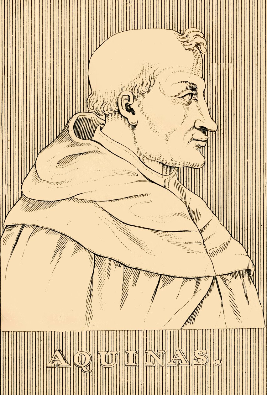 "Aquinas", 1225-1274, 1830. by Unbekannt