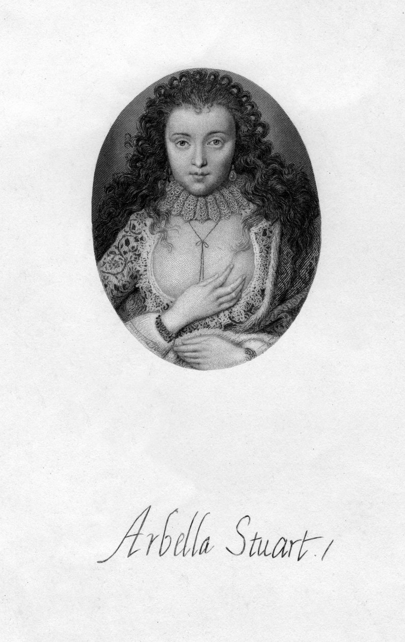 Arabella Stuart 1575-1615, İngiliz Rönesans soylu kadını, 17. yüzyıl. by Unbekannt