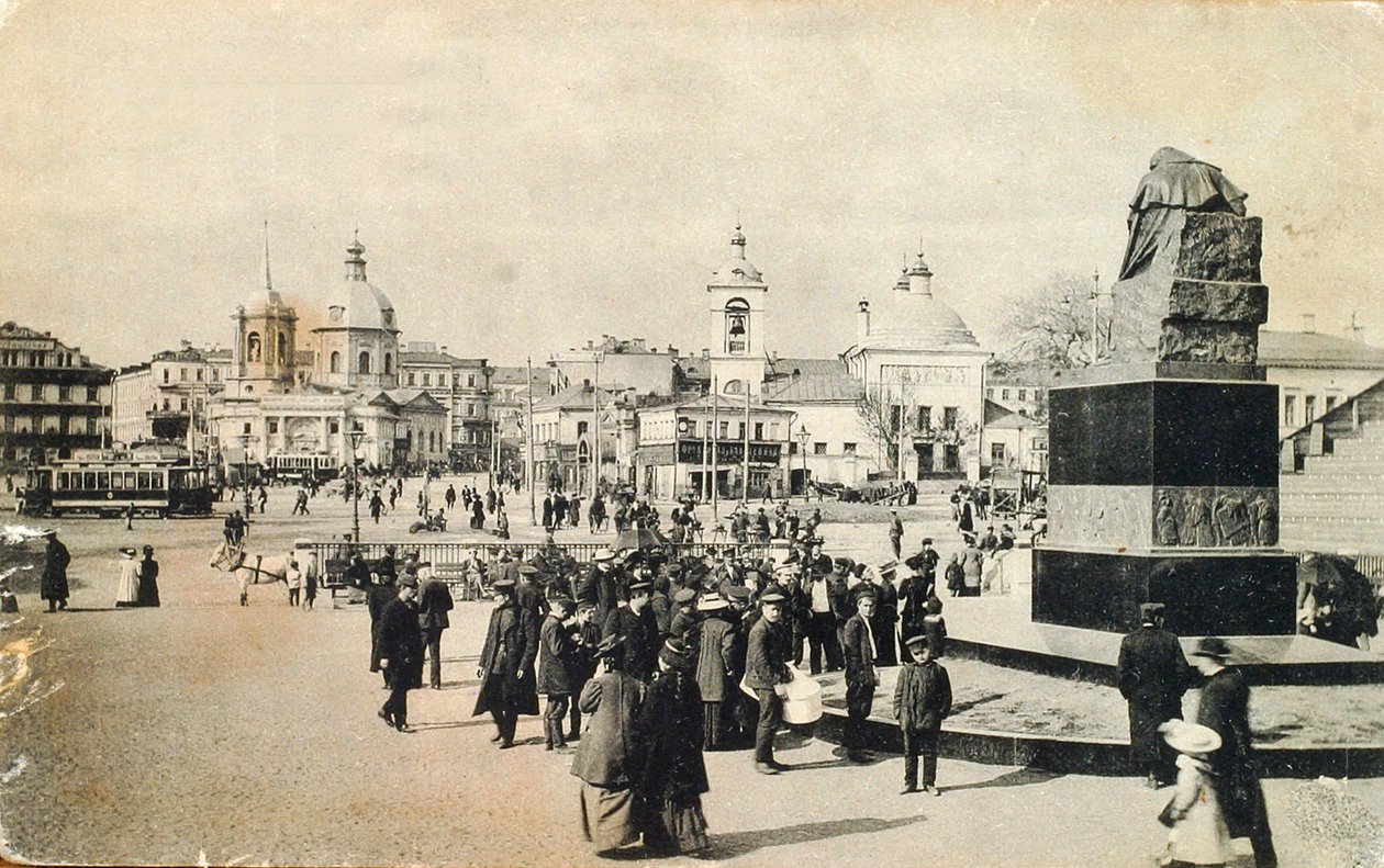 Arbat Meydanı, Moskova, Rusya, 1913 by Unbekannt