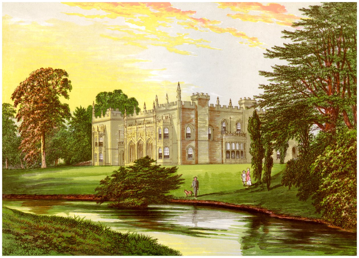 Arbury Hall, Warwickshire, Newdegate ailesinin evi, c1880 by Unbekannt