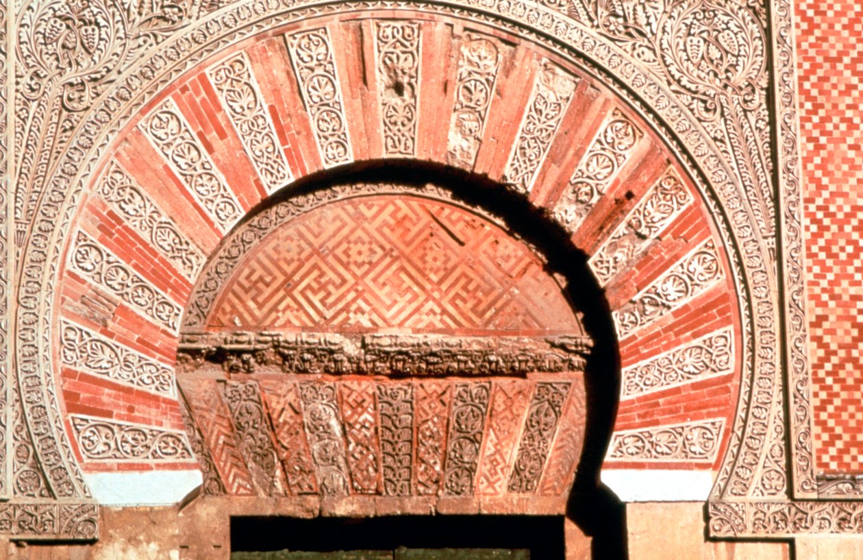 Girişin üstündeki kemer, batı cephesi, Ulu Cami, Cordoba, İspanya, 8.-11. Yüzyıl by Unbekannt