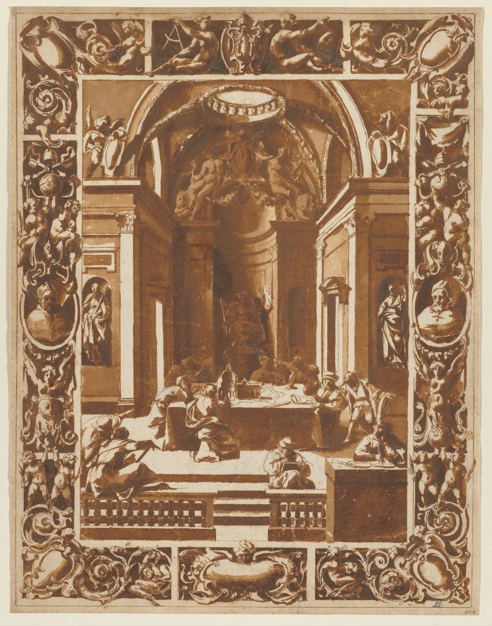 Mimarlık Konferansı, c. 1622. by Unbekannt
