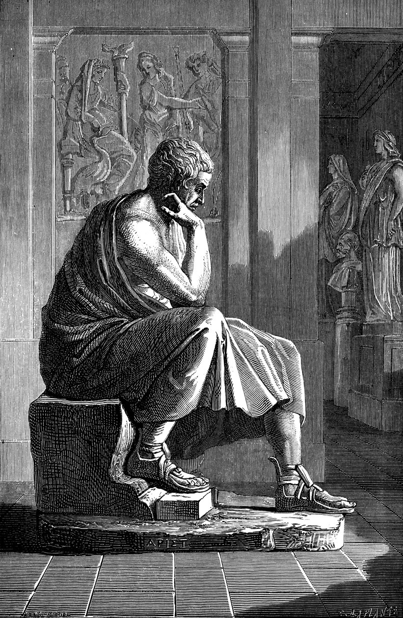 Aristoteles MÖ 384-322, Antik Yunan filozofu ve bilim adamı by Unbekannt