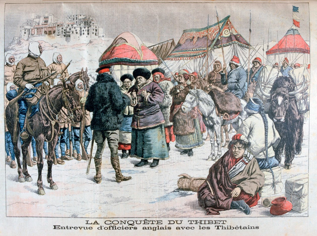 İngiliz ve Hint kuvvetleri tarafından Tibet