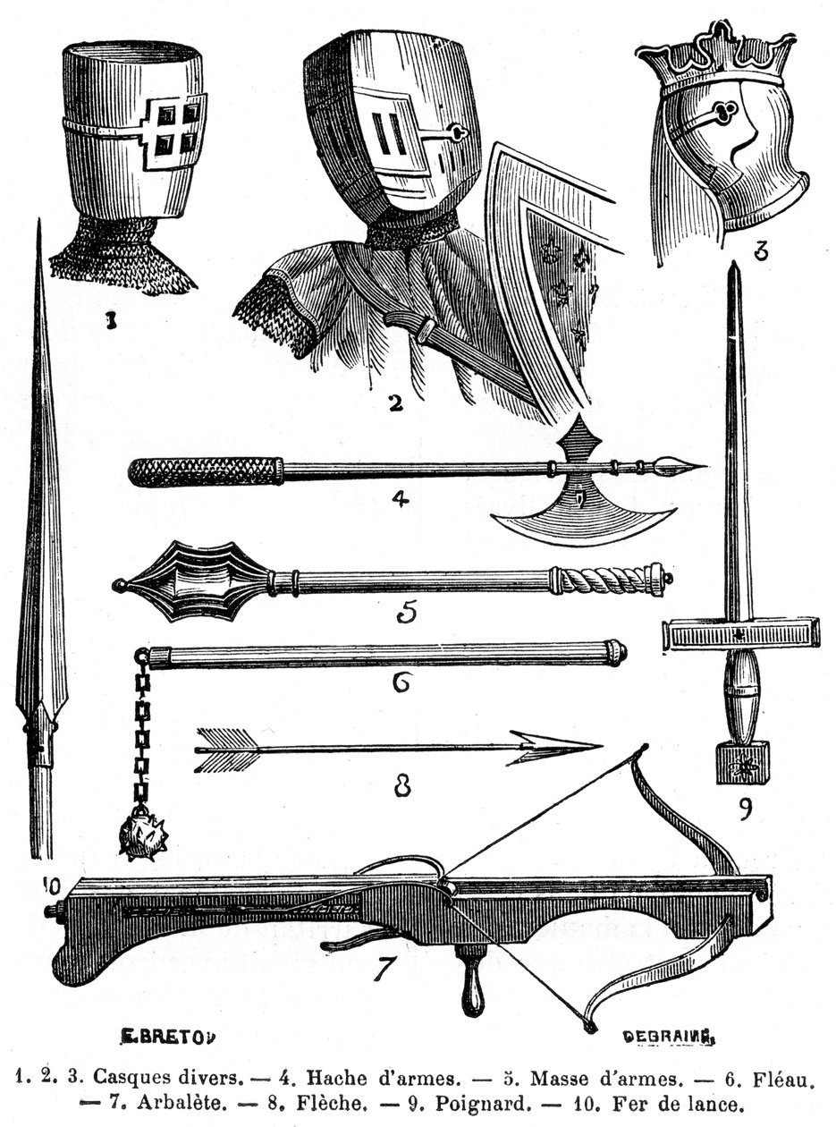 13. yüzyılın 1882-1884 zırh ve silahları by Unbekannt