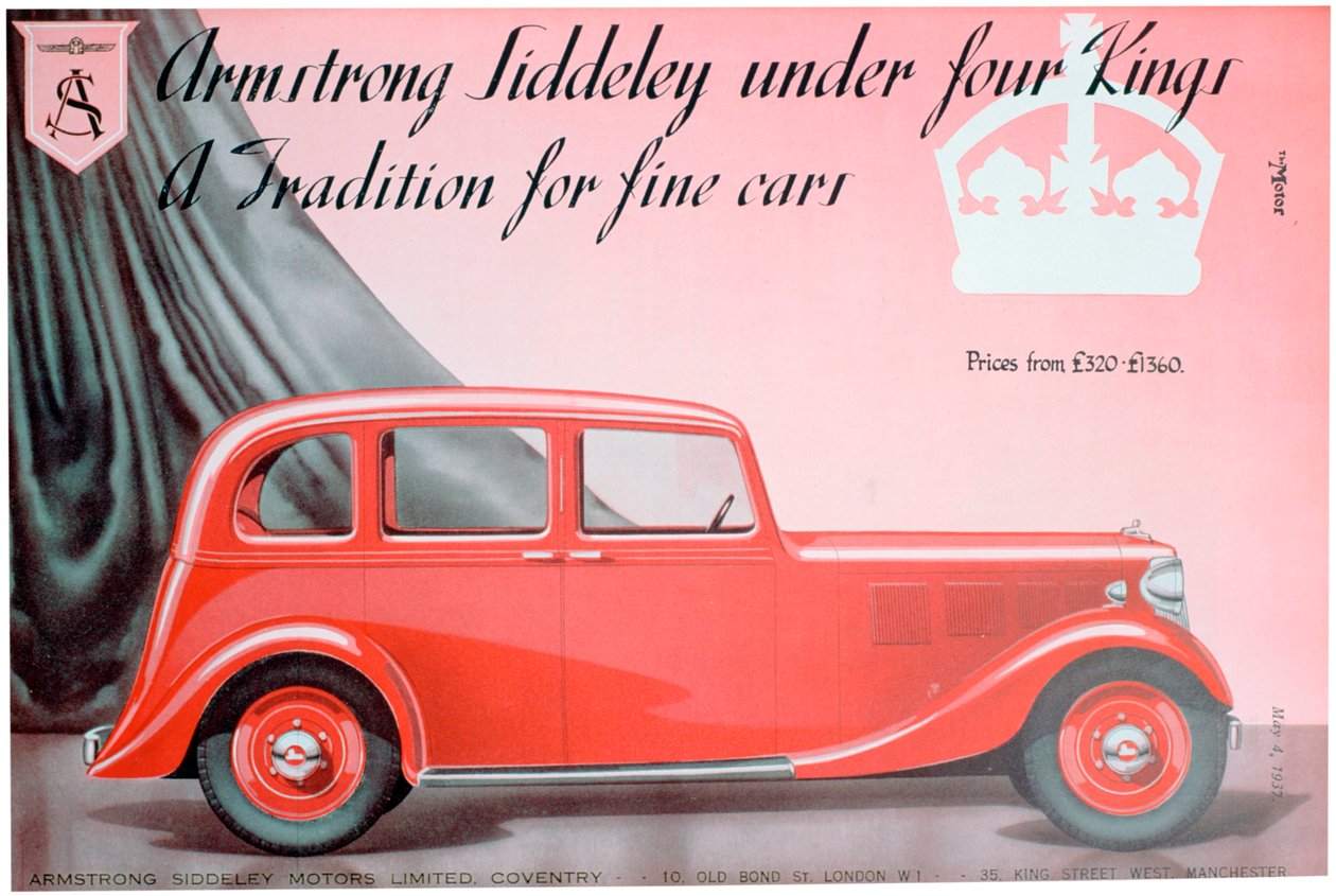 Armstrong Siddeley Motors reklamı, 1937 by Unbekannt