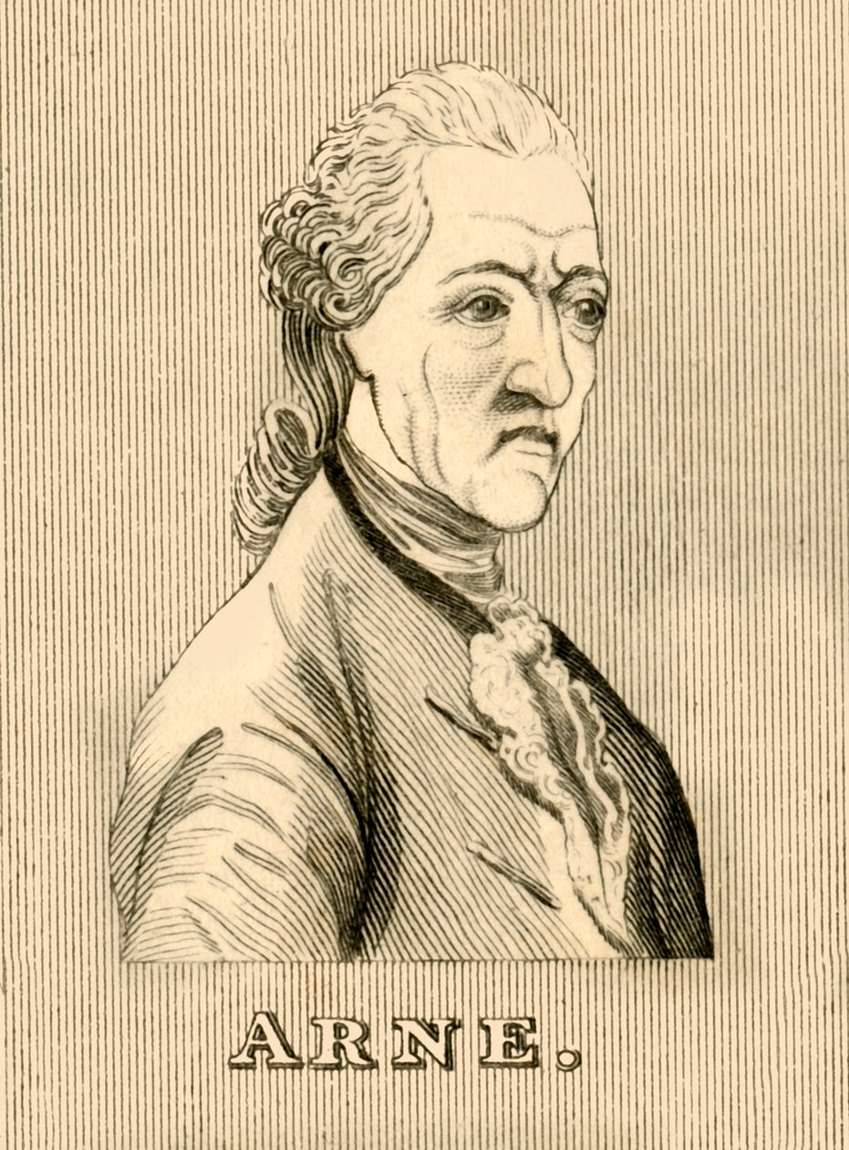 Arne, 1710-1778, 1830. by Unbekannt