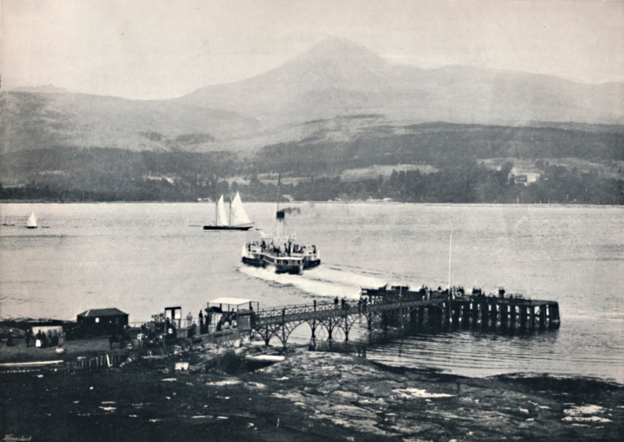Arran - Brodick İskelesi ve Keçitepesi, 1895 by Unbekannt