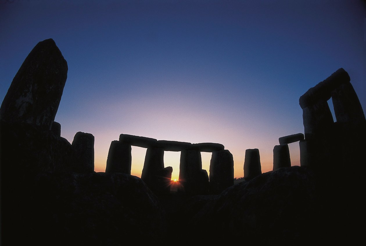 Neolitik sanat: (Bronz Çağı): Stonehenge bölgesinin görünümü (yaklaşık MÖ 1700-1300) Amesbury, İngiltere by Unbekannt