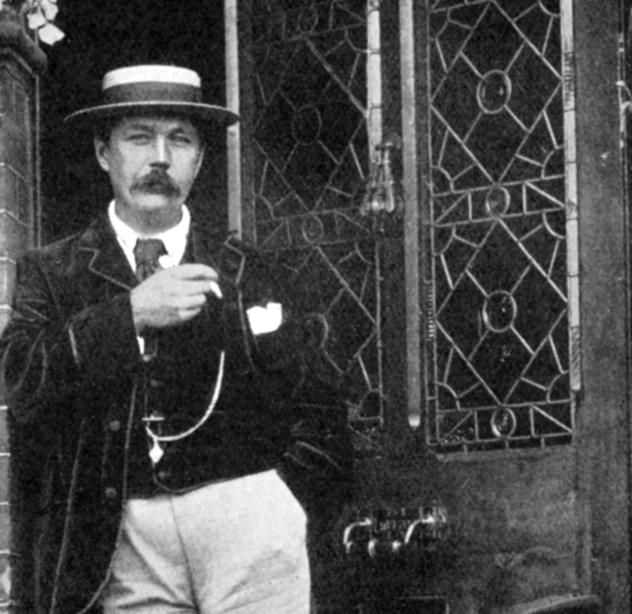 Arthur Conan Doyle, İskoç yazar, c1900 by Unbekannt