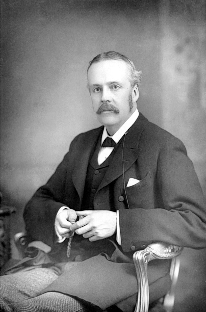 Arthur James Balfour 1848-1930, İskoç asıllı İngiliz devlet adamı ve filozof, c1890 by Unbekannt