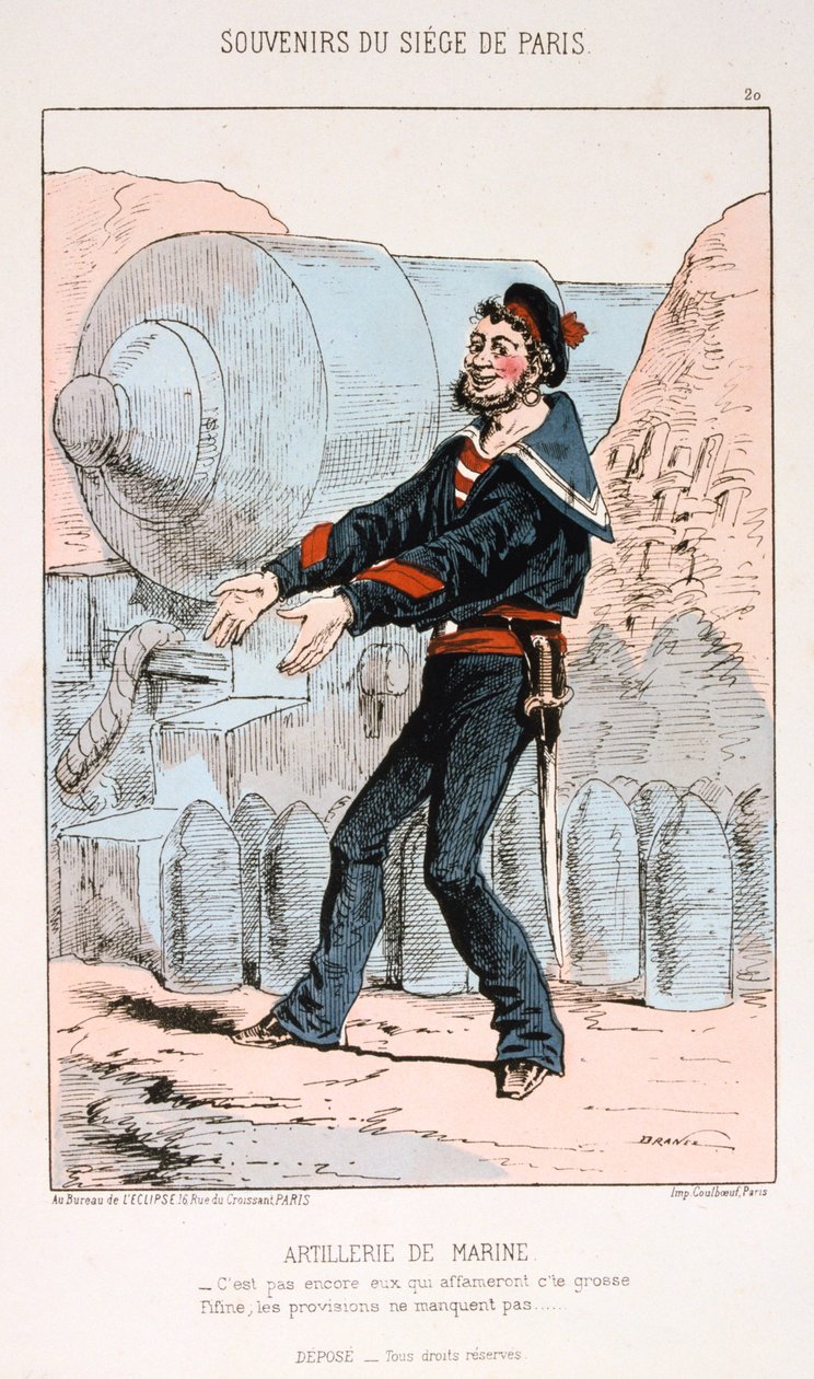 Deniz Topçusu, Paris Kuşatması, Fransa-Prusya Savaşı, 1870-1871. by Unbekannt