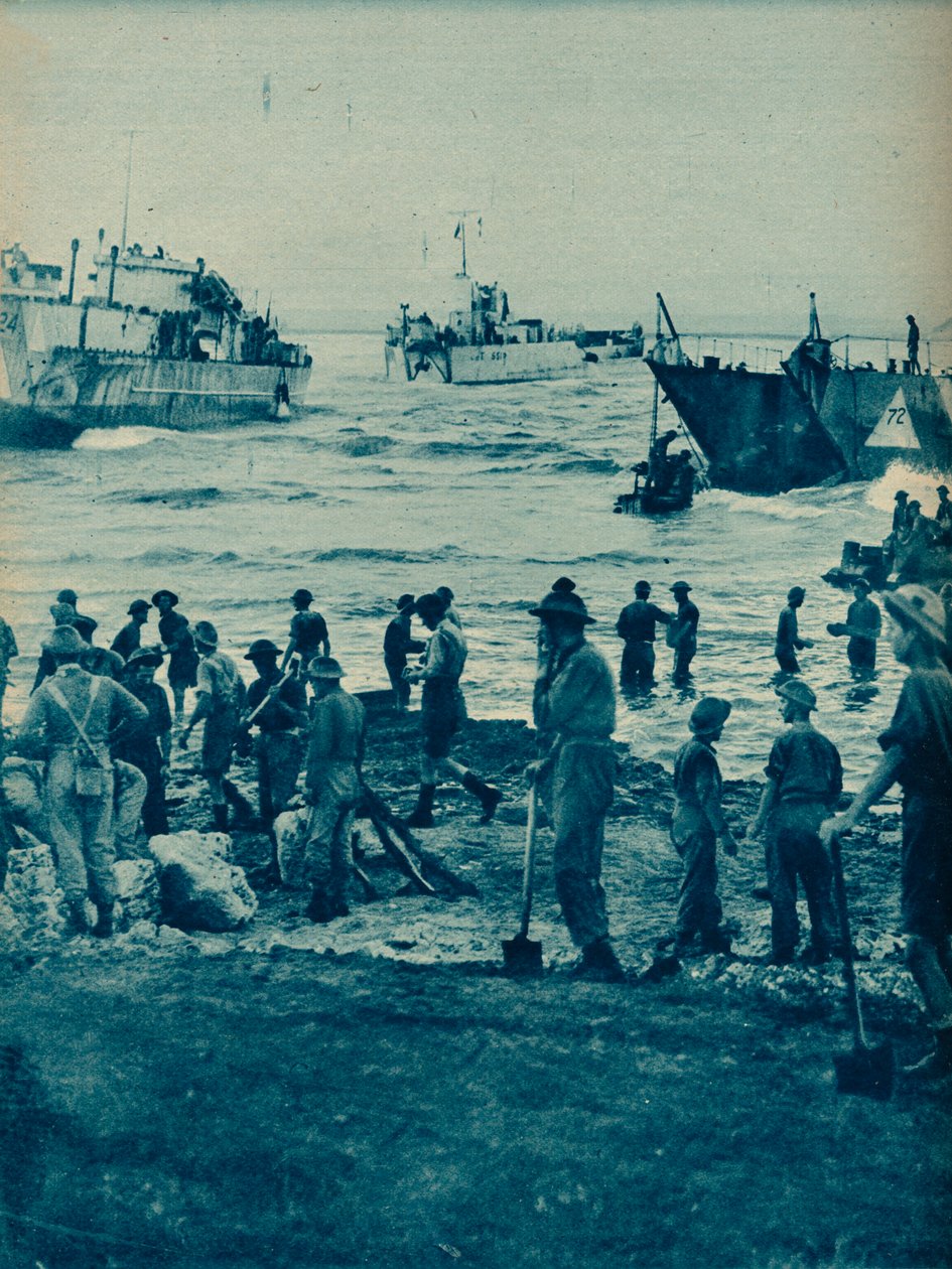 İstila Gününde Güneş Doğarken: Kazma ve Kürekle Yol Açılır, 1943-44 by Unbekannt