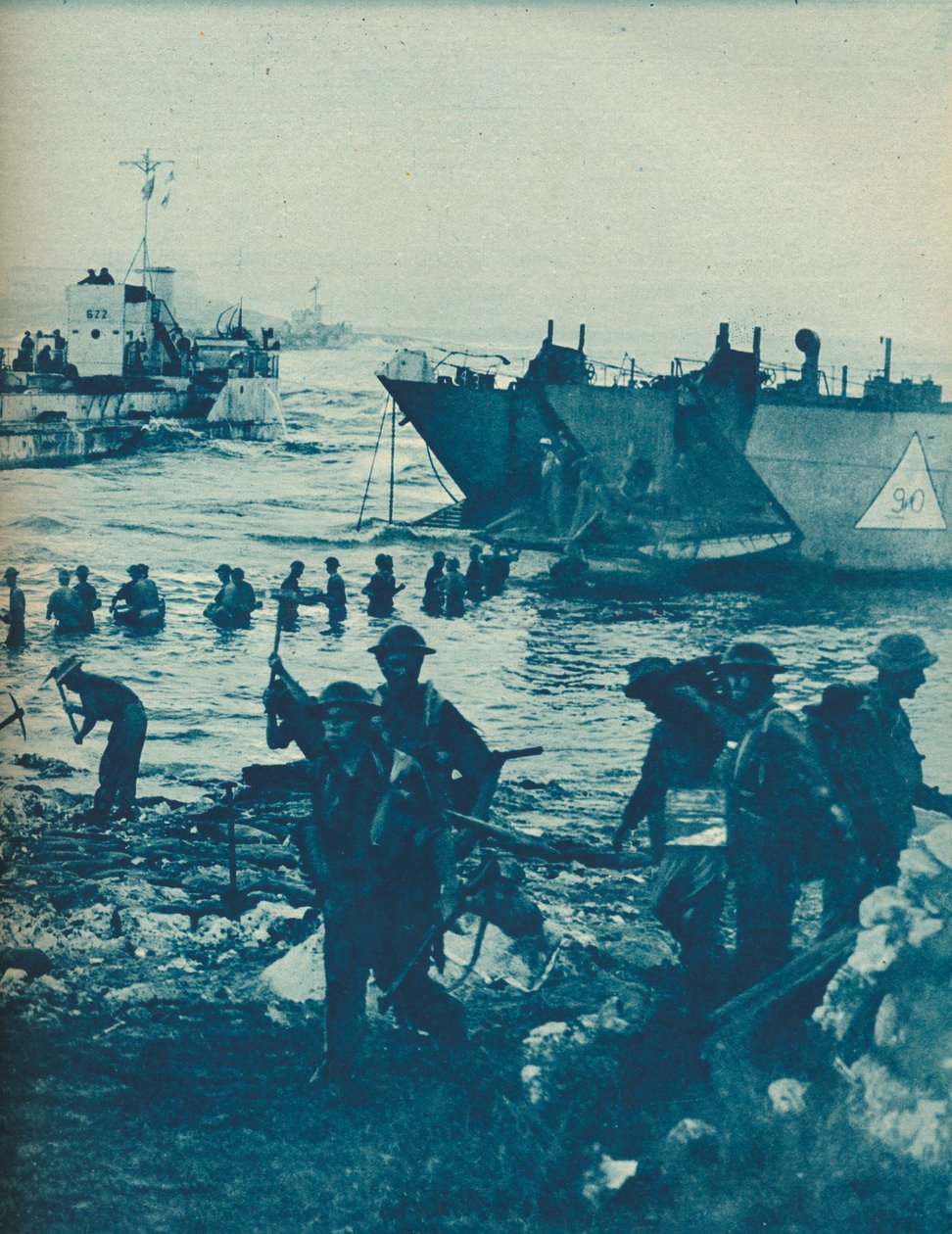 İstila Gününde Güneş Doğarken: Kazma ve Kürekle Yol Açılır, 1943-44 by Unbekannt