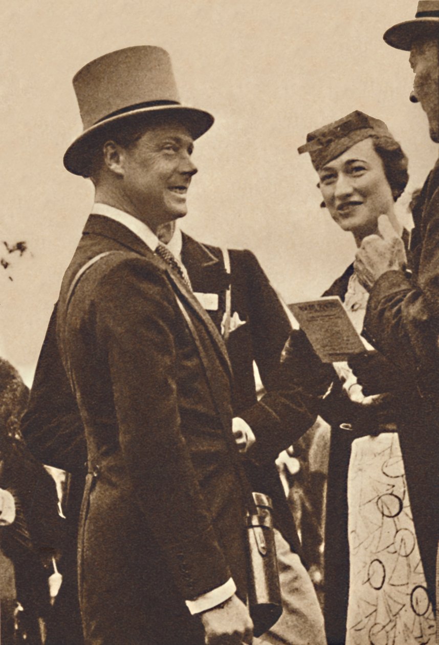 Ascot, Haziran 1935 - Kral Edward, ardından Galler Prensi, Bayan Simpson ile, 1937 by Unbekannt