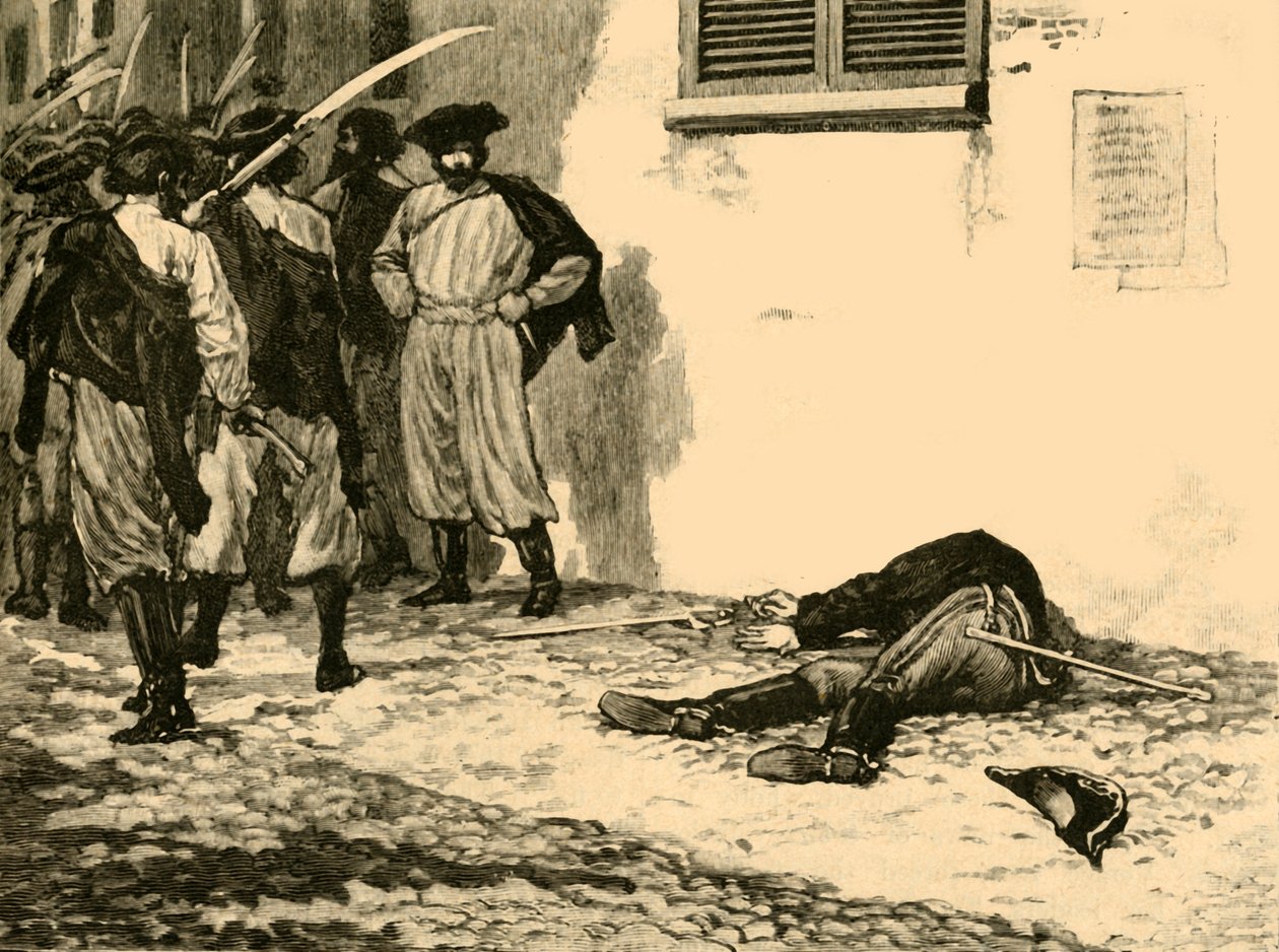 Kont Franz Philipp von Lamberg suikastı, Budapeşte, Macaristan, 1848 c1890. by Unbekannt