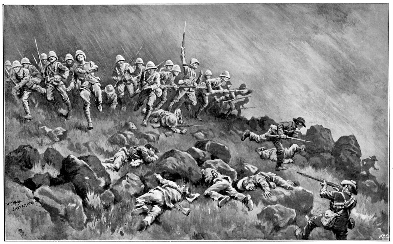 Vagon Tepesine Saldırı, 2. Boer Savaşı, 6 Ocak 1900 by Unbekannt