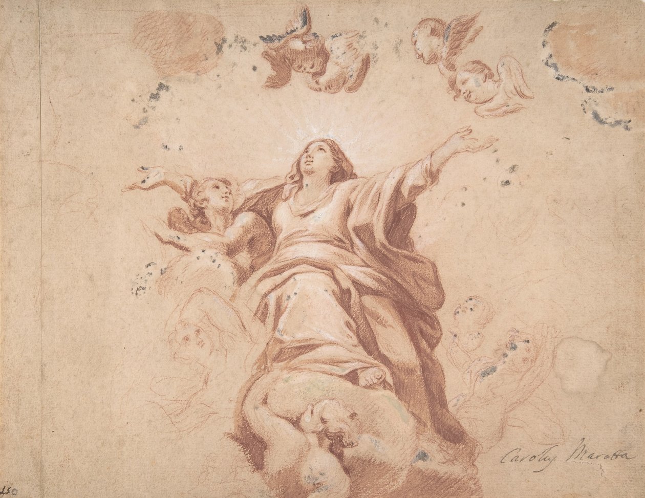 Carlo Maratta'dan sonra Meryem'in Göğe Kabulü, 17. yüzyıl. by Unbekannt
