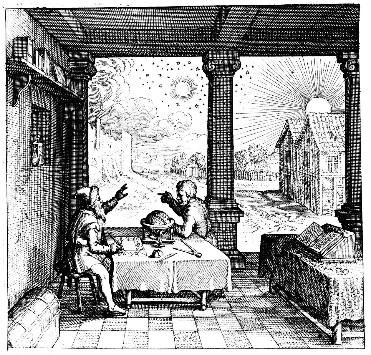 Bir burç hazırlayan astrologlar, 1617-1619 by Unbekannt