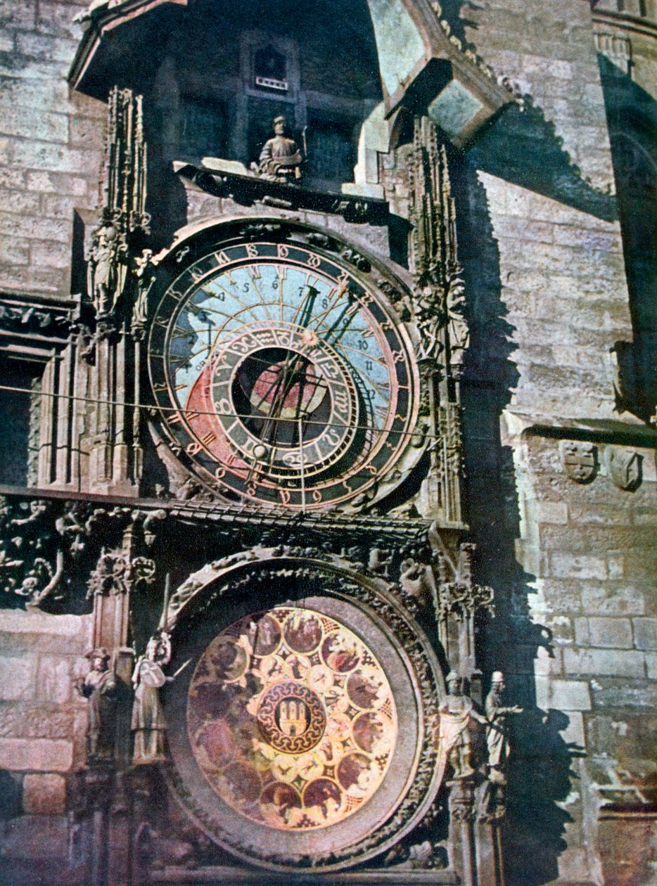 Astronomik saat, Eski Belediye Binası, Prag, Çek Cumhuriyeti, 1943 by Unbekannt