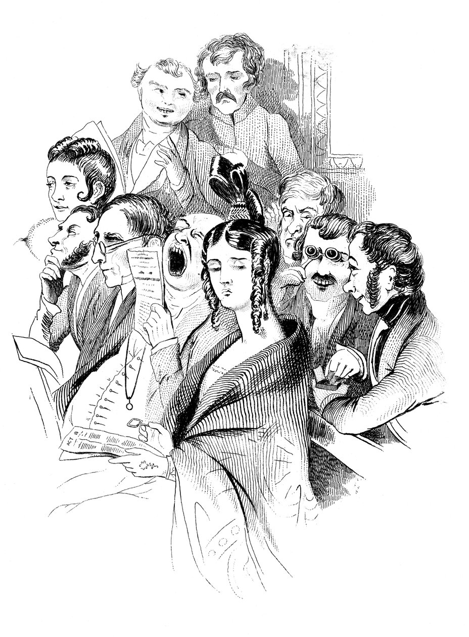 Bir Konserde, 19. yüzyıl by Unbekannt