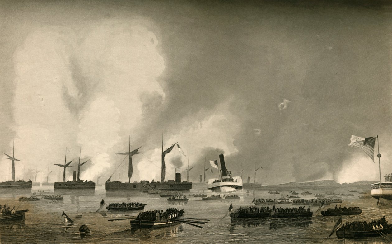 Roanoke Adasına Saldırı - Birliklerin Çıkarılması, 1878. by Unbekannt