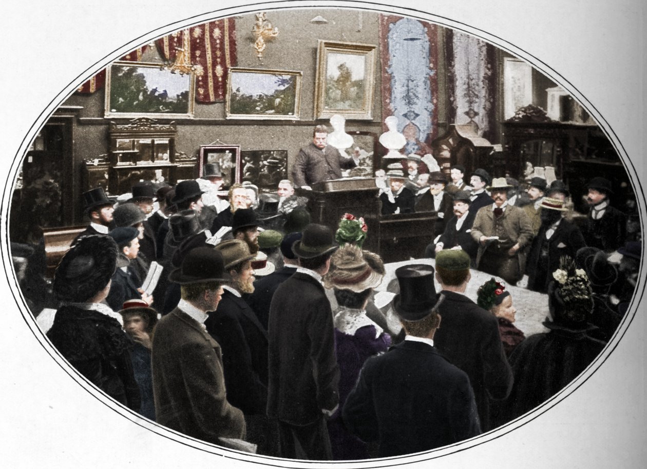 Phillips müzayedecilerinde devam eden müzayede, Londra, c1901 1901 by Unbekannt